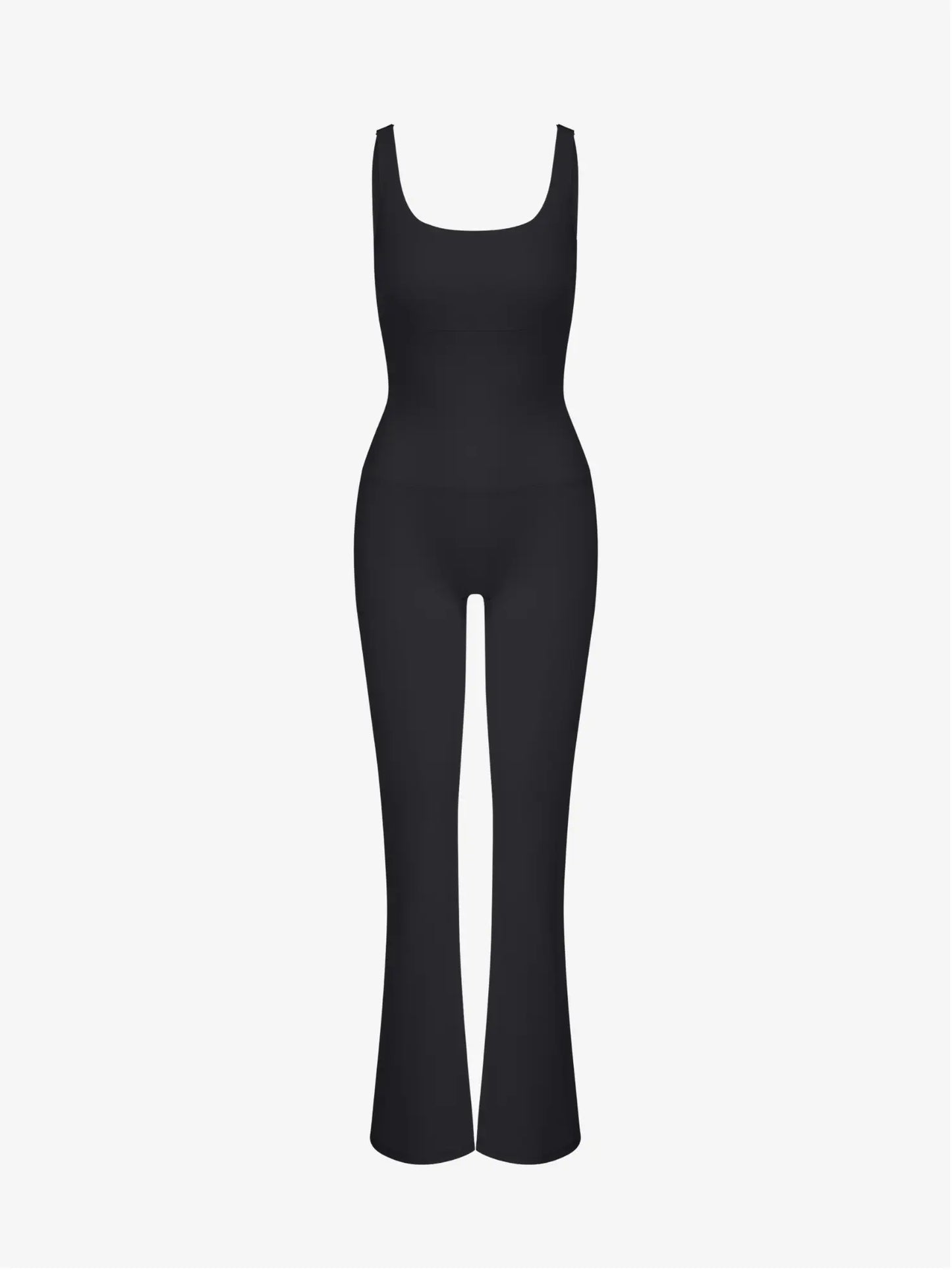 Anastasia Flared Leg Jumpsuit - Black AMADAWEAR