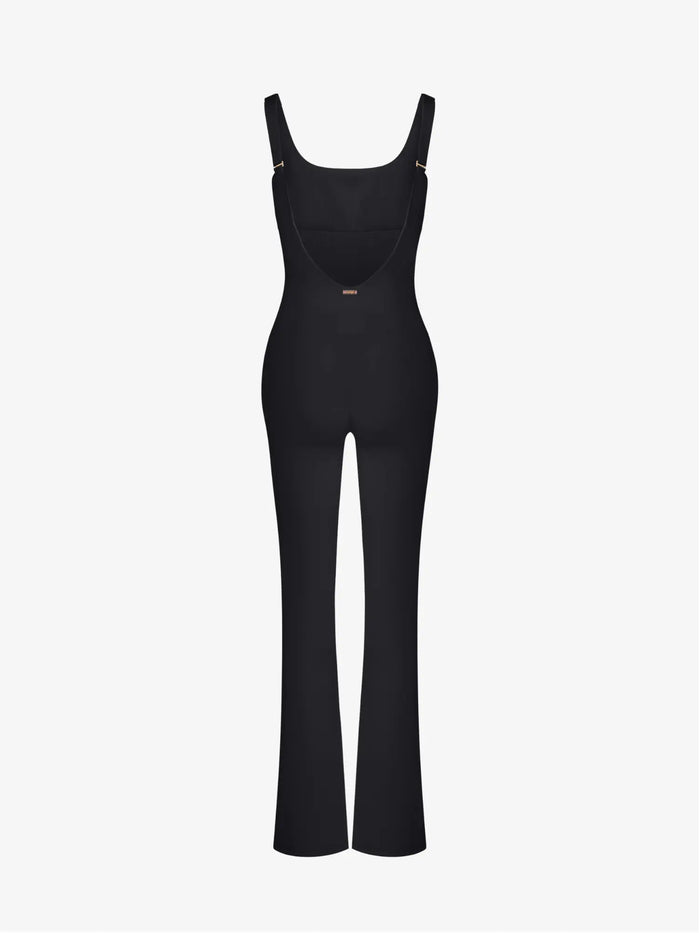 Anastasia Flared Leg Jumpsuit - Black AMADAWEAR