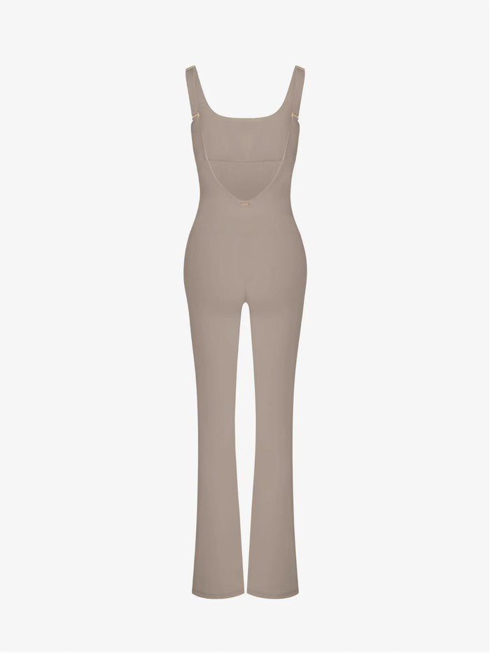 Anastasia Flared Leg Jumpsuit - Nude AMADAWEAR