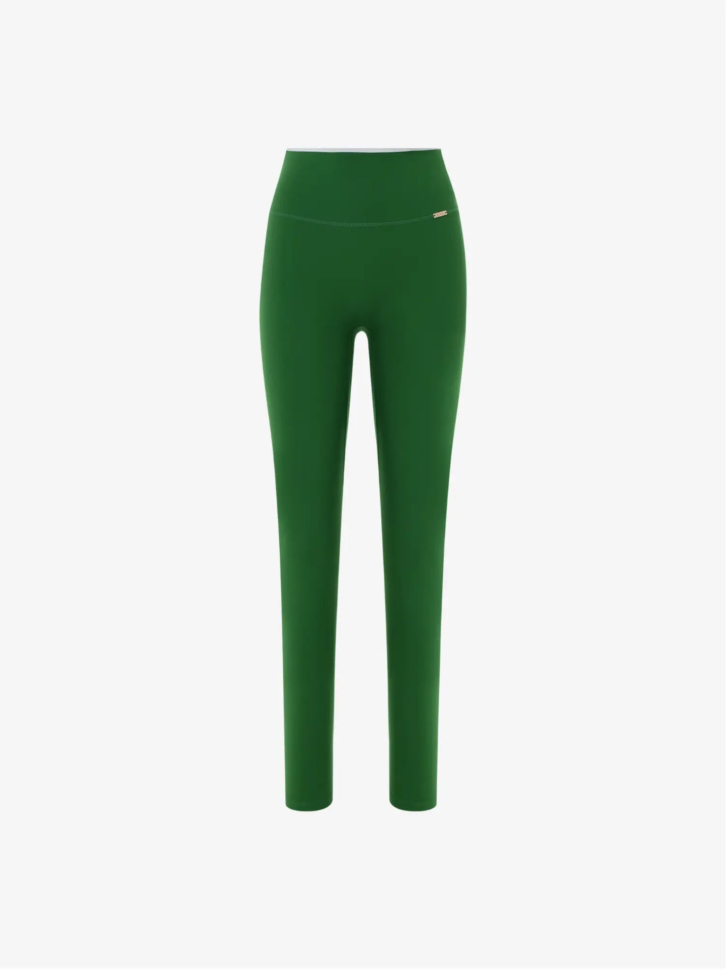Gaia Leggings - Green with White Trim AMADAWEAR