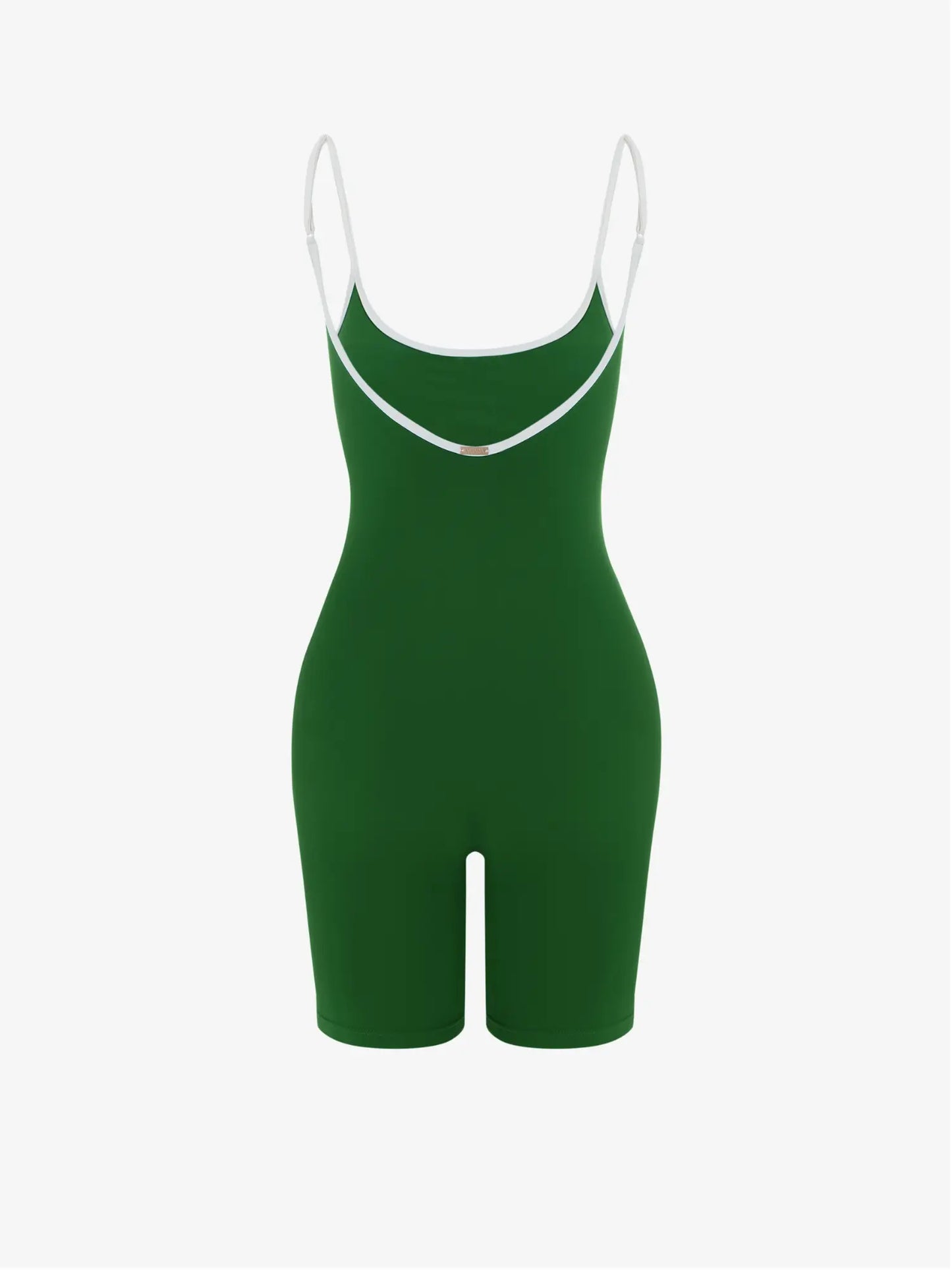 Gia Onesie - Green with White Trim AMADAWEAR