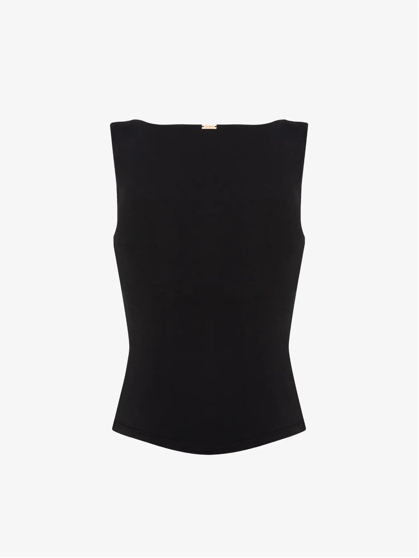 Karolina Boatneck Top - Black AMADAWEAR