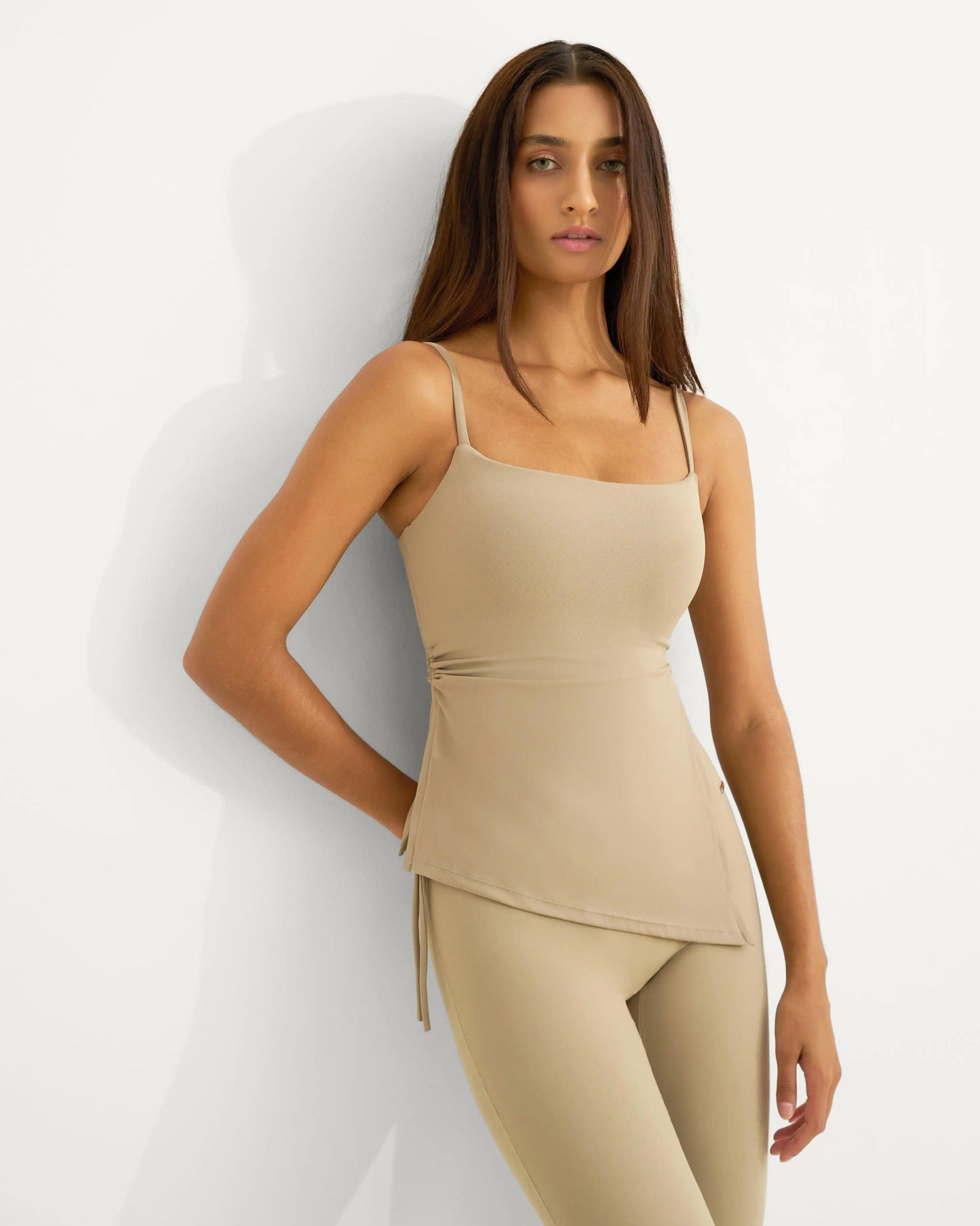 Mira Asymmetric Top - Nude - Amadawear.ae