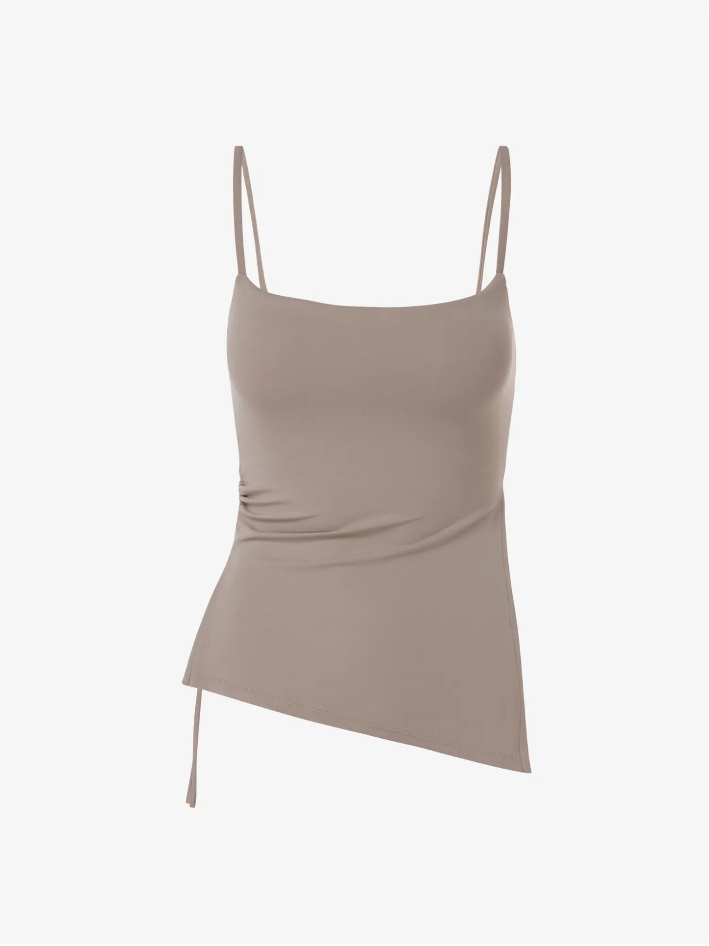 Mira Asymmetric Top - Nude AMADAWEAR
