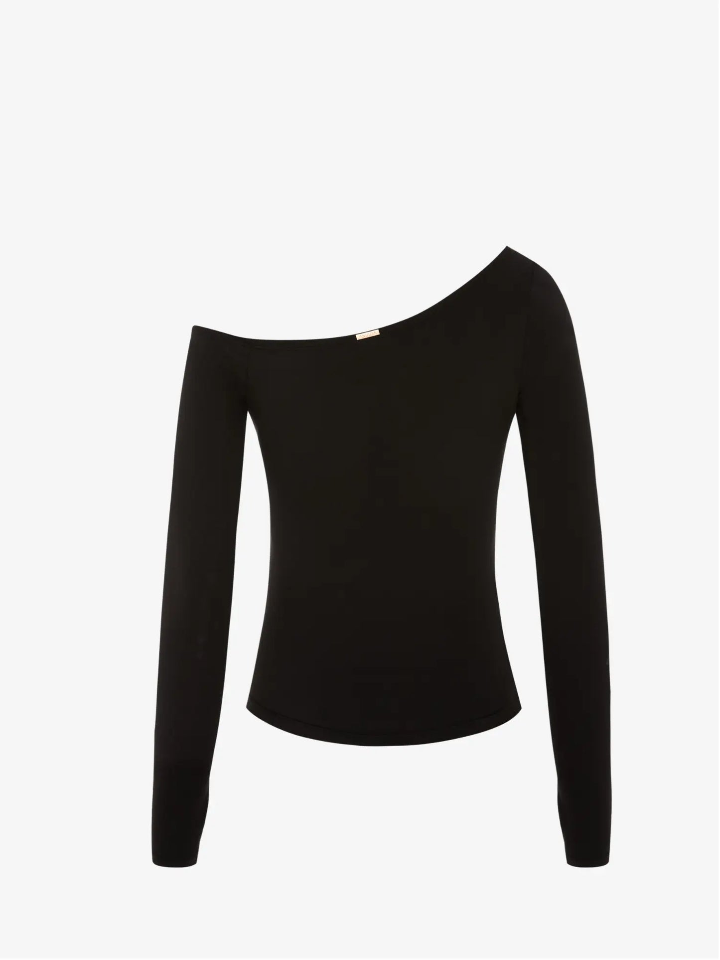 Sabrina Asymmetric Longsleeve - Black AMADAWEAR