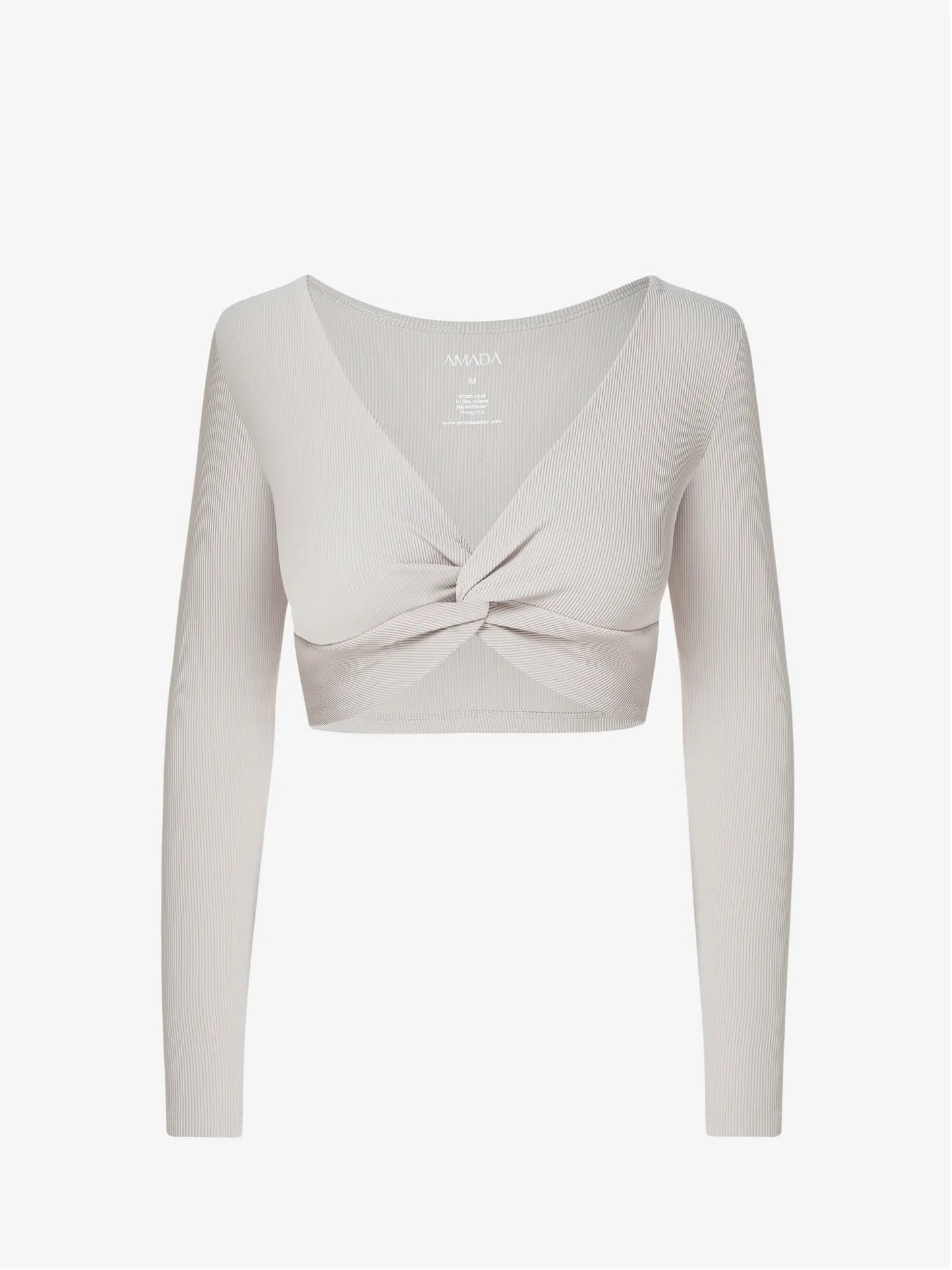 Yasmine Longsleeve Top - Cool Grey AMADAWEAR