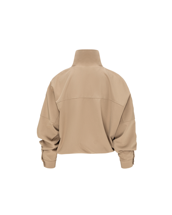 AMADA Windbreaker Jacket - Beige/Black