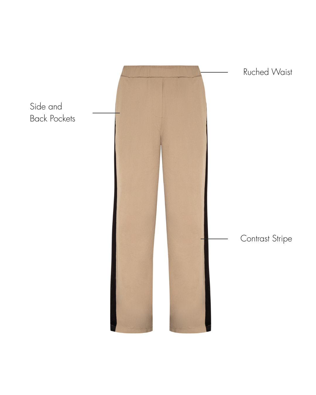 AMADA Tracksuit Jogger - Beige/Black