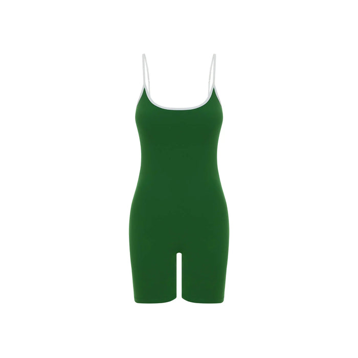 Gia Onesie - Green/White