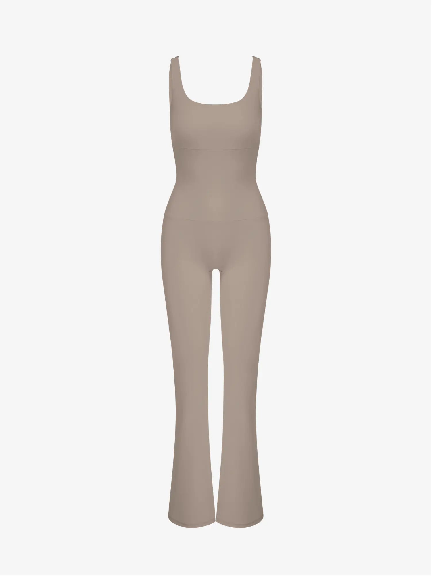 Anastasia Flared Leg Jumpsuit - Nude AMADAWEAR