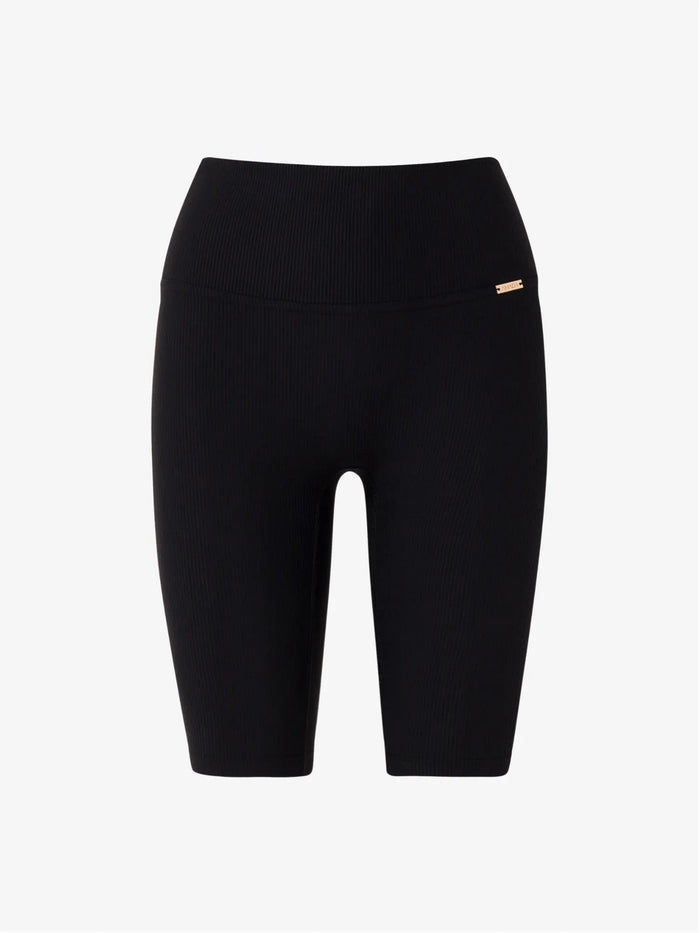 Balma Ribbed Bikers - Black AMADAWEAR