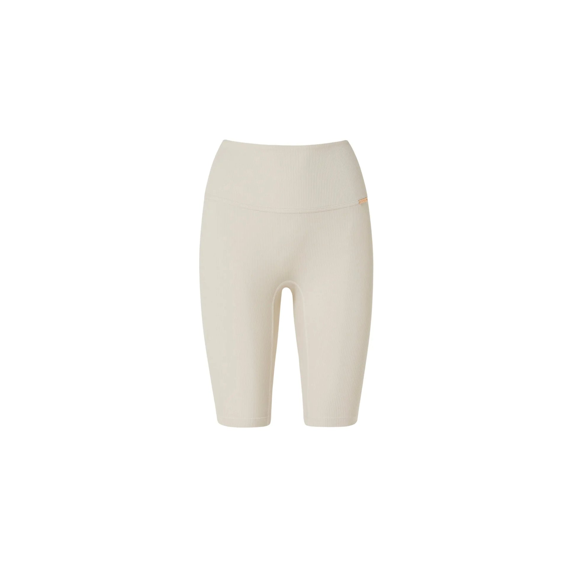 Balma Ribbed Bikers - Cream AMADAWEAR