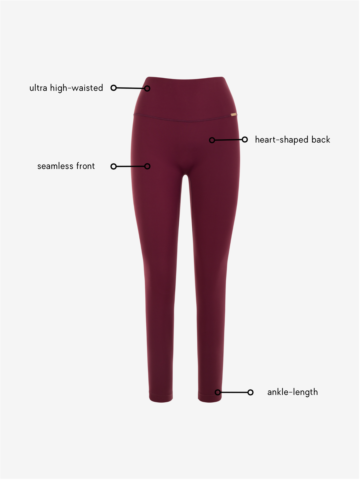 Bonita Leggings - Cherry AMADAWEAR