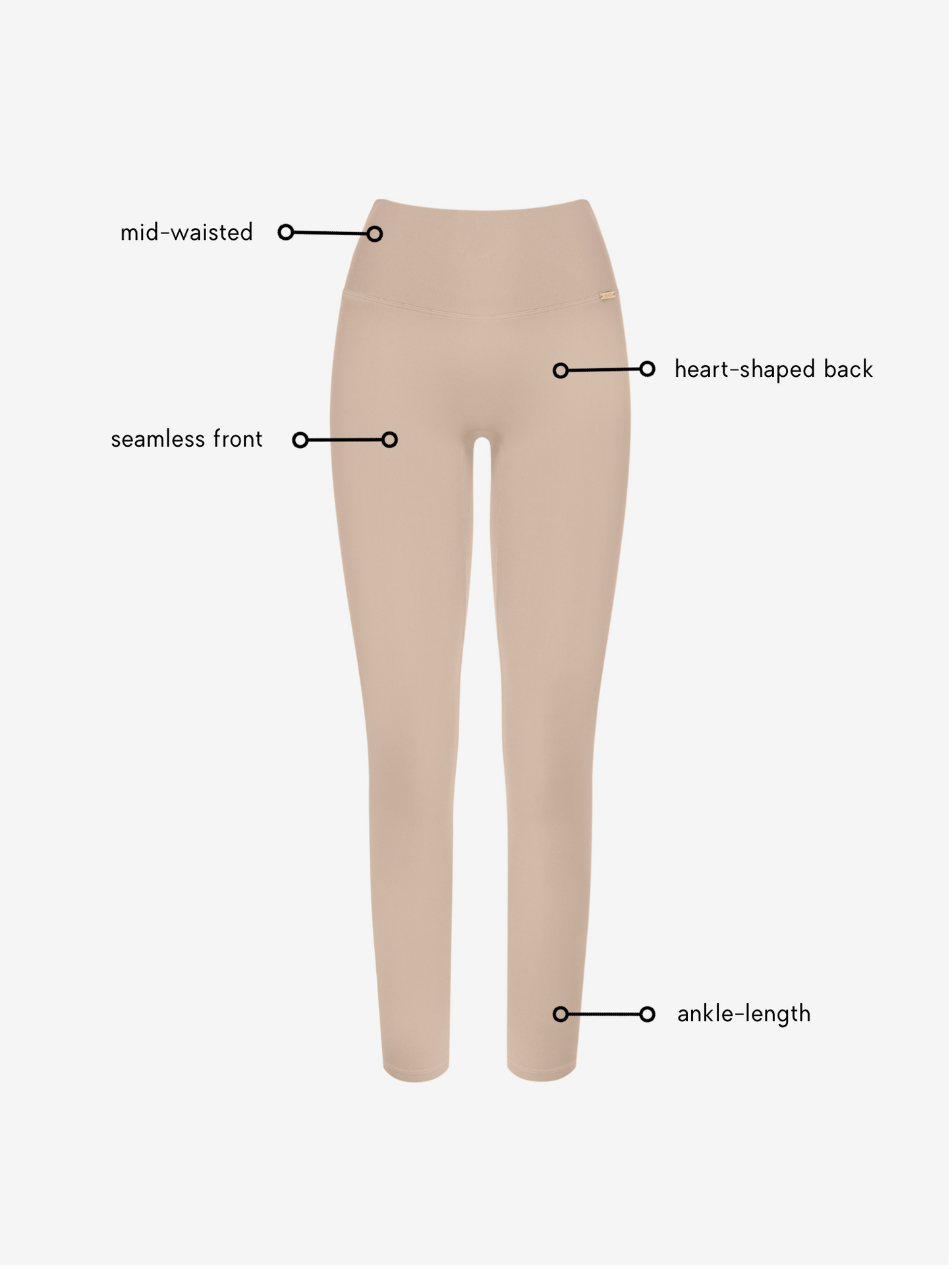 Brielle Leggings - Cream AMADAWEAR