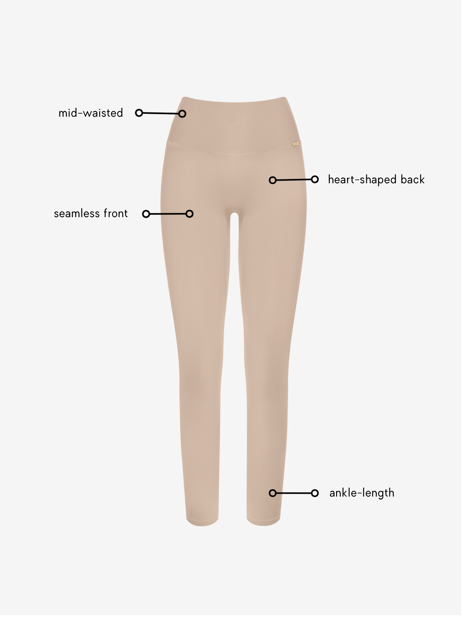Brielle Leggings - Cream AMADAWEAR