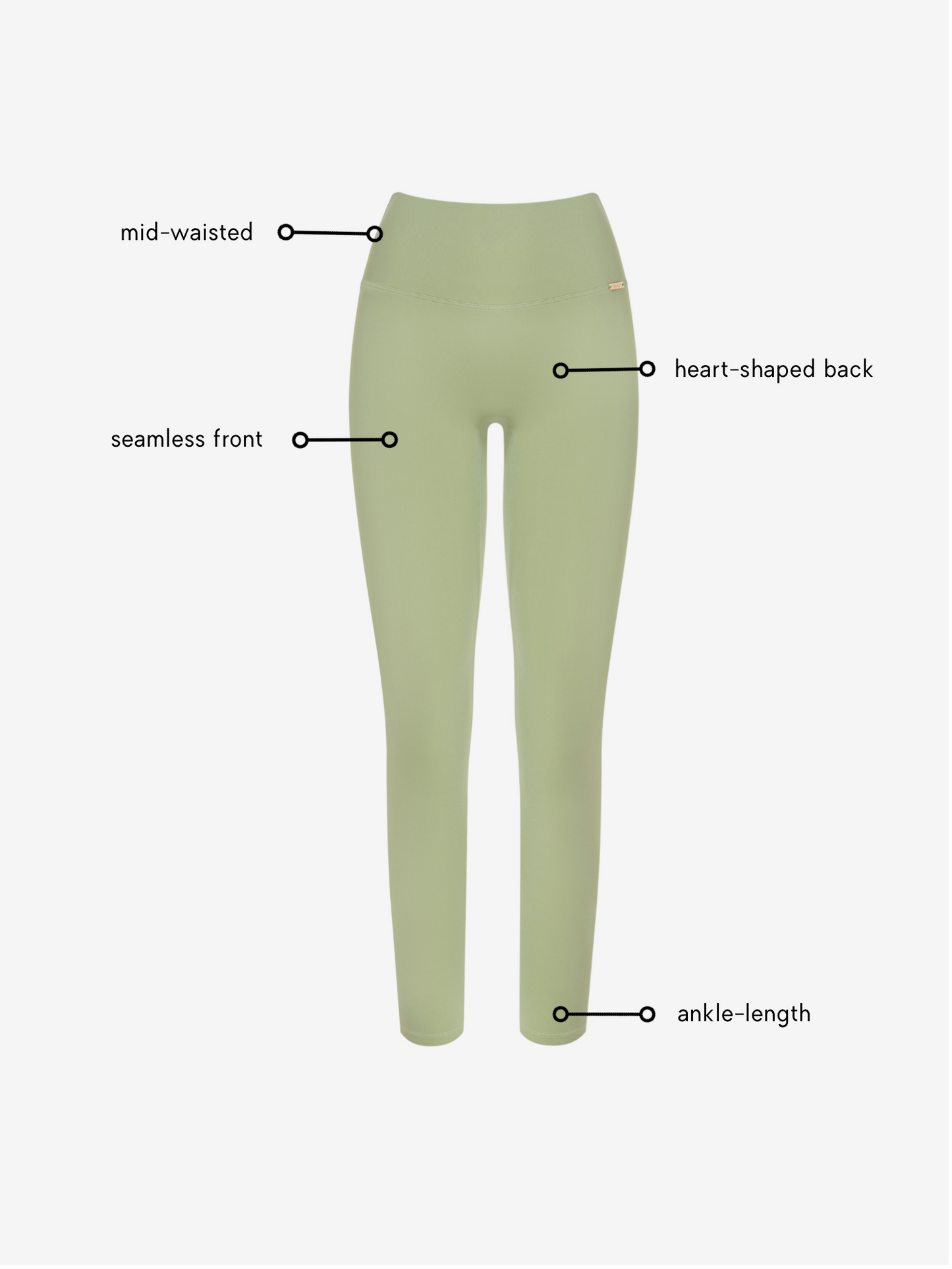 Brielle Leggings - Mint AMADAWEAR