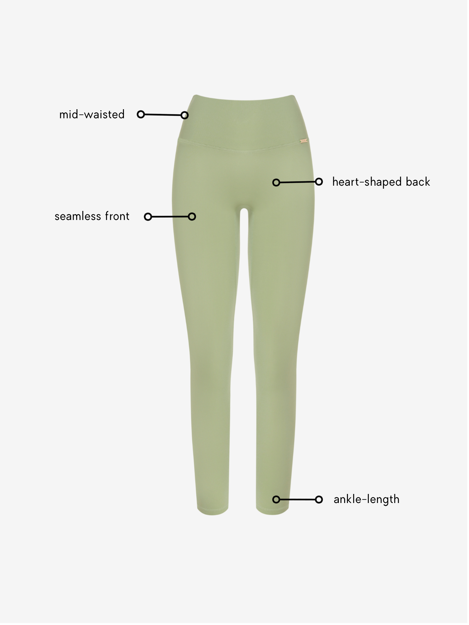 Brielle Leggings - Mint AMADAWEAR