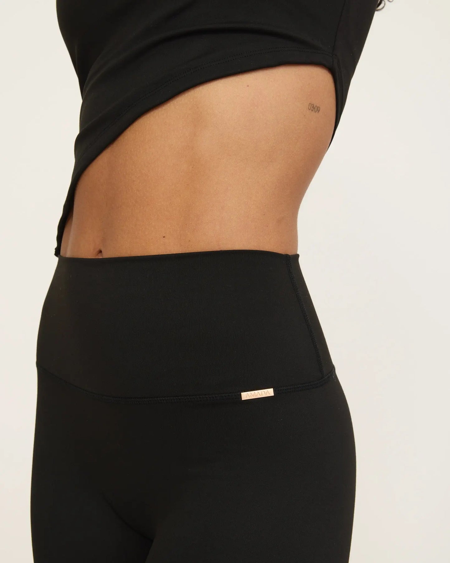 Camilla Flare Leggings - Black AMADAWEAR