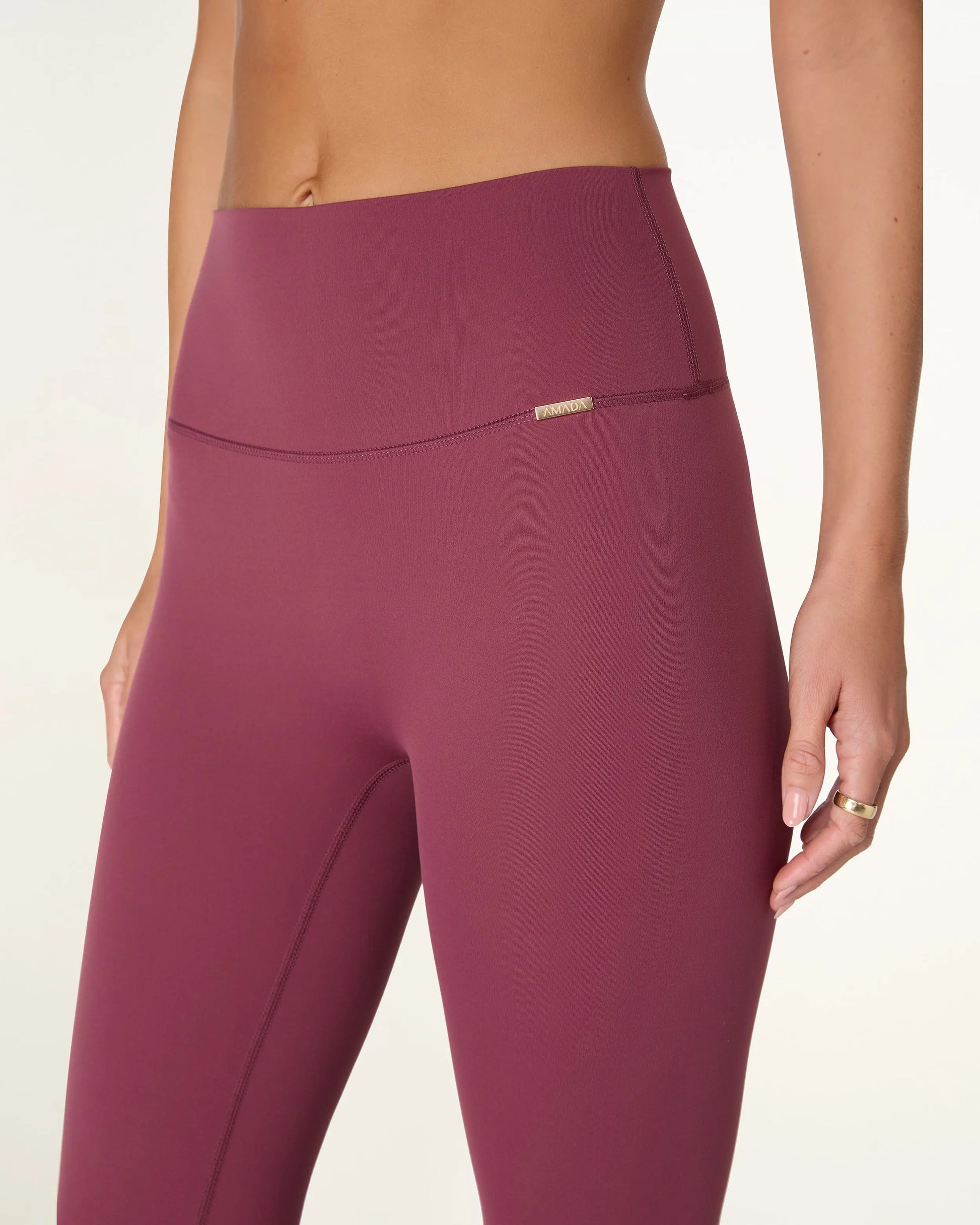 Camilla Flare Leggings - Cherry AMADAWEAR