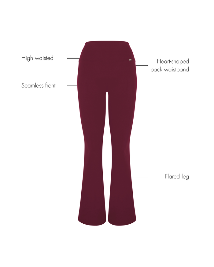 Camilla Flare Leggings - Cherry