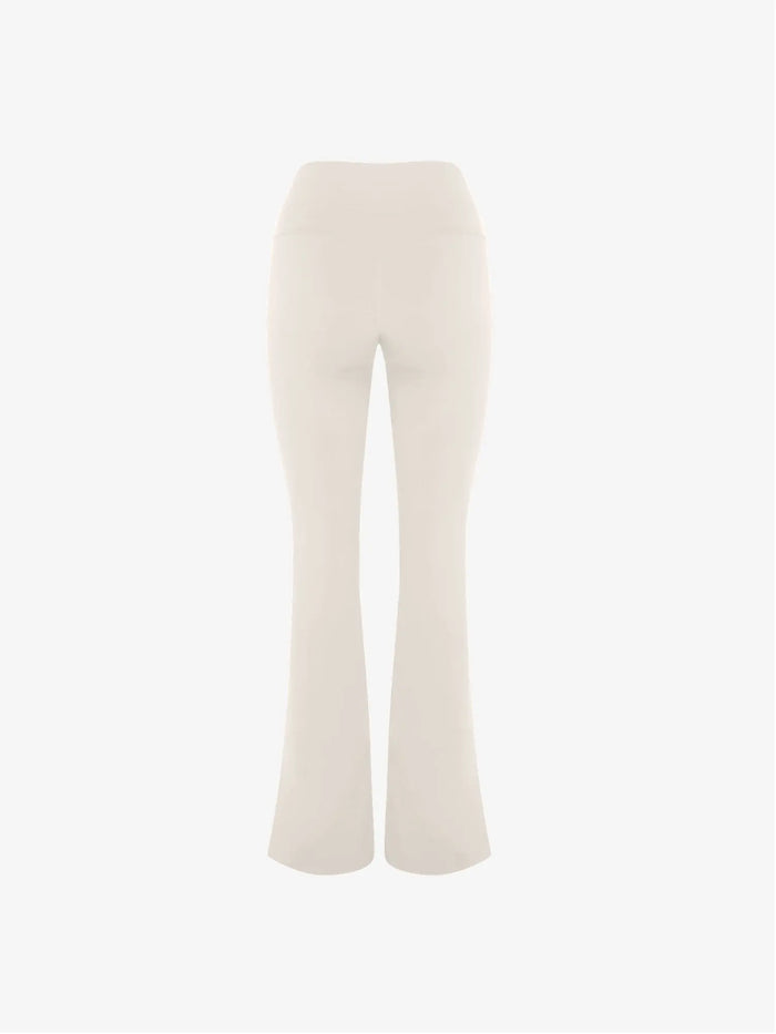 Camilla Flare Leggings - Ivory AMADAWEAR