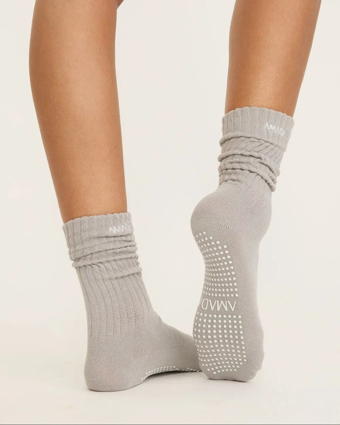 Crow Grip Socks - grey AMADAWEAR.AE