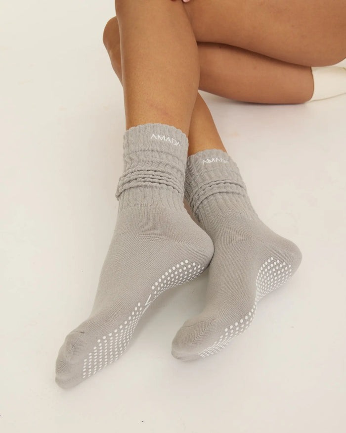 Crow Grip Socks - grey AMADAWEAR.AE