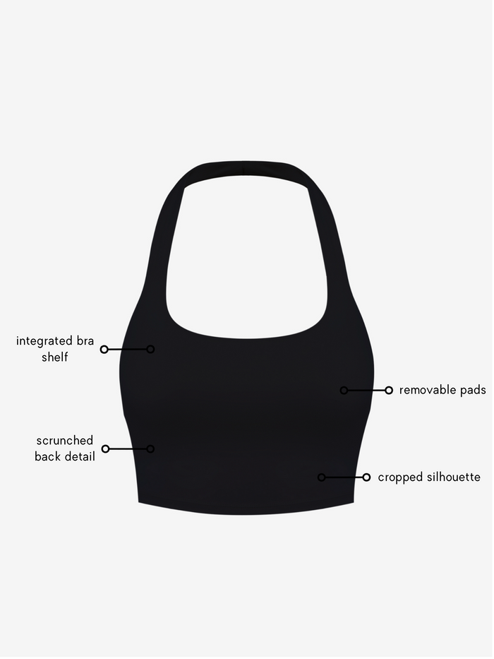 Elisa Halterneck - Black AMADAWEAR