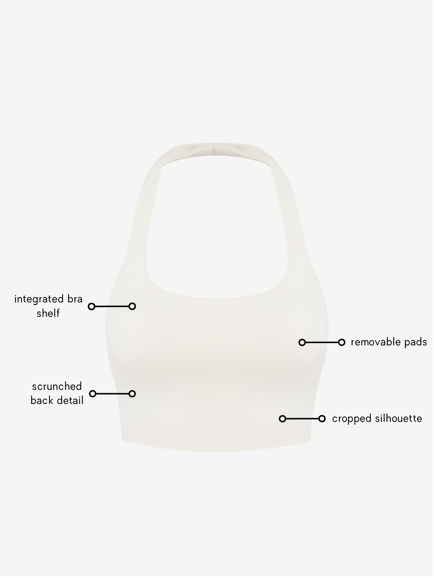 Elisa Halterneck - Ivory AMADAWEAR