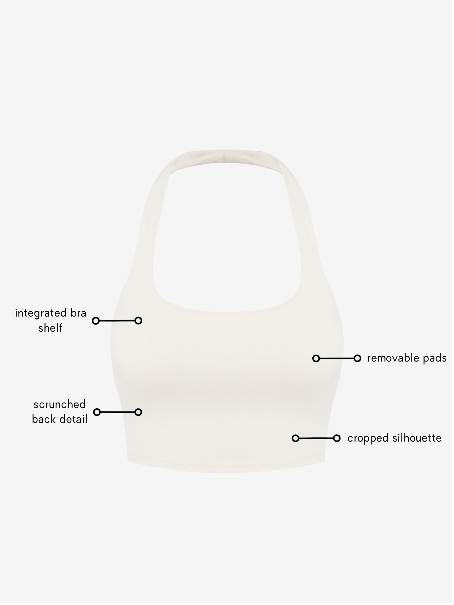 Elisa Halterneck - Ivory AMADAWEAR