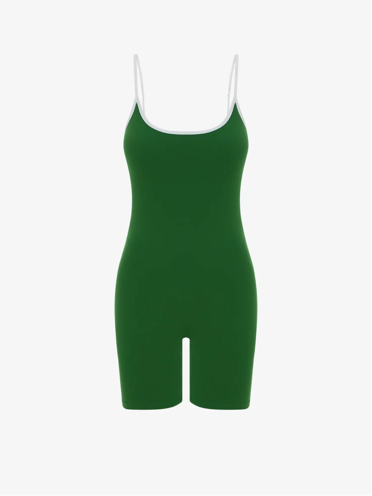 Gia Onesie - Green with White Trim AMADAWEAR