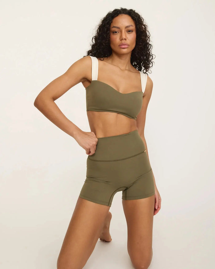 Jaqueline Balconette Bra - Alpine Moss-Ivory