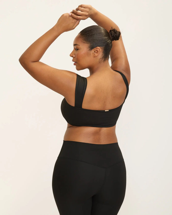 Jaqueline Balconette Bra - Black AMADAWEAR