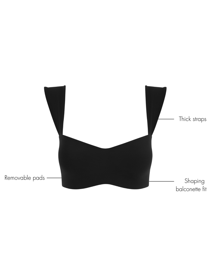 Jaqueline Balconette Bra - Black