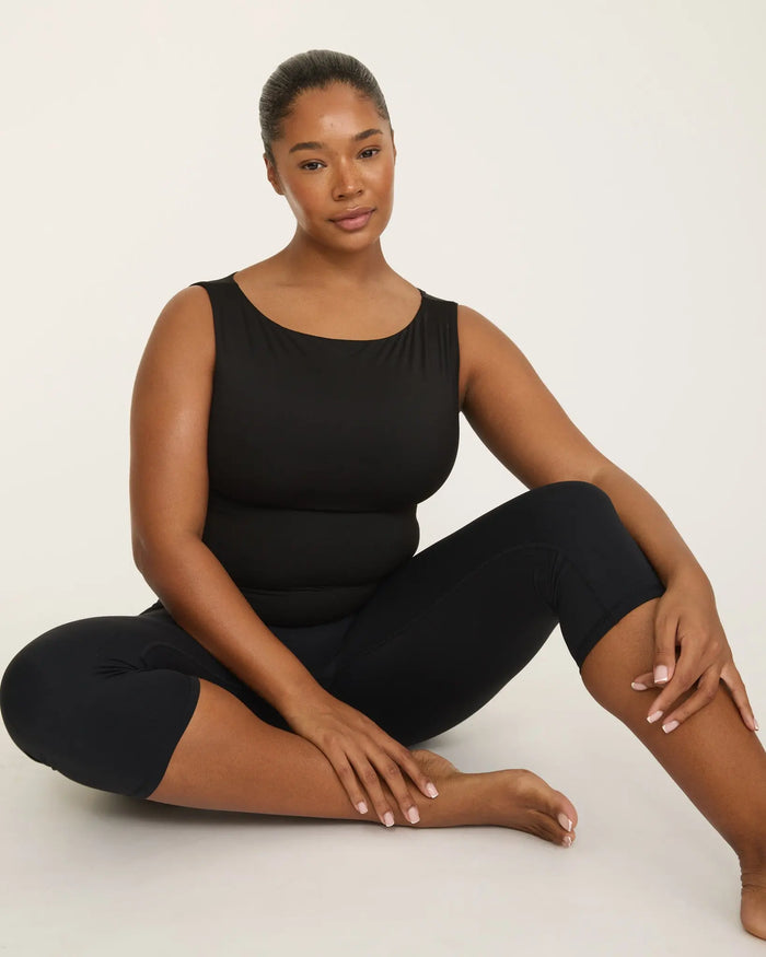 Karolina Boatneck Top - Black AMADAWEAR