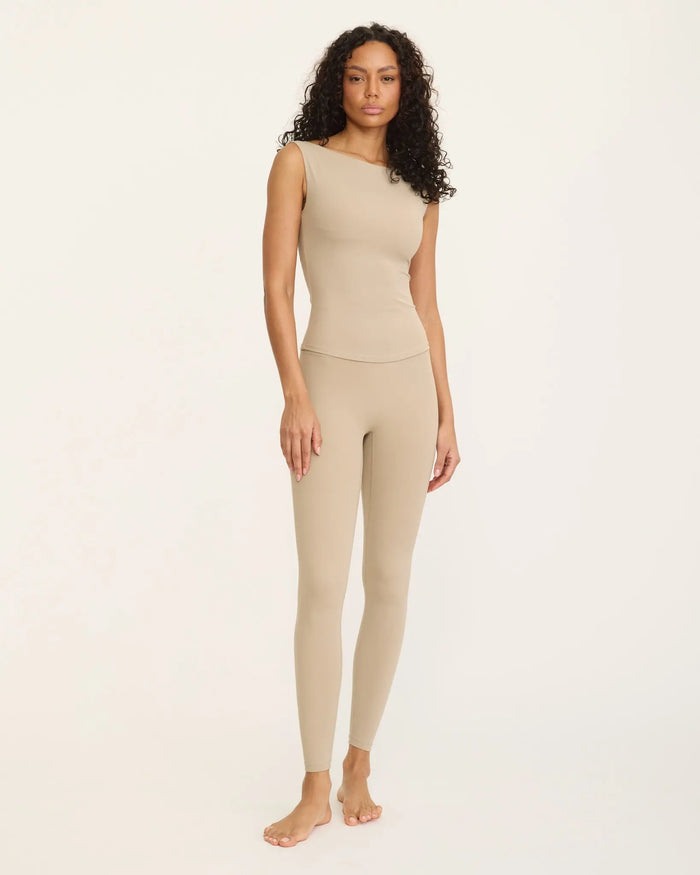 Karolina Boatneck Top - Nude AMADAWEAR