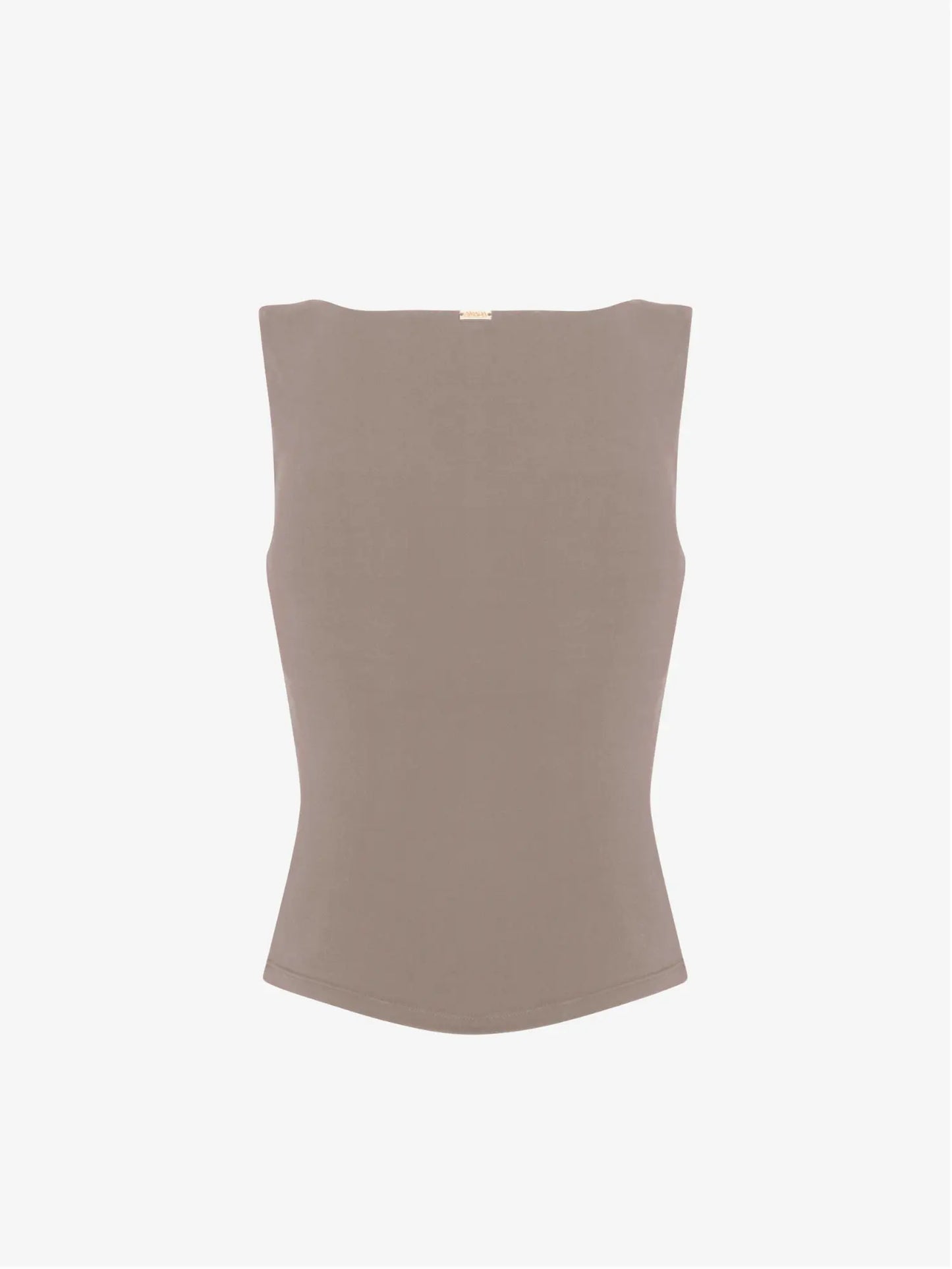Karolina Boatneck Top - Nude AMADAWEAR
