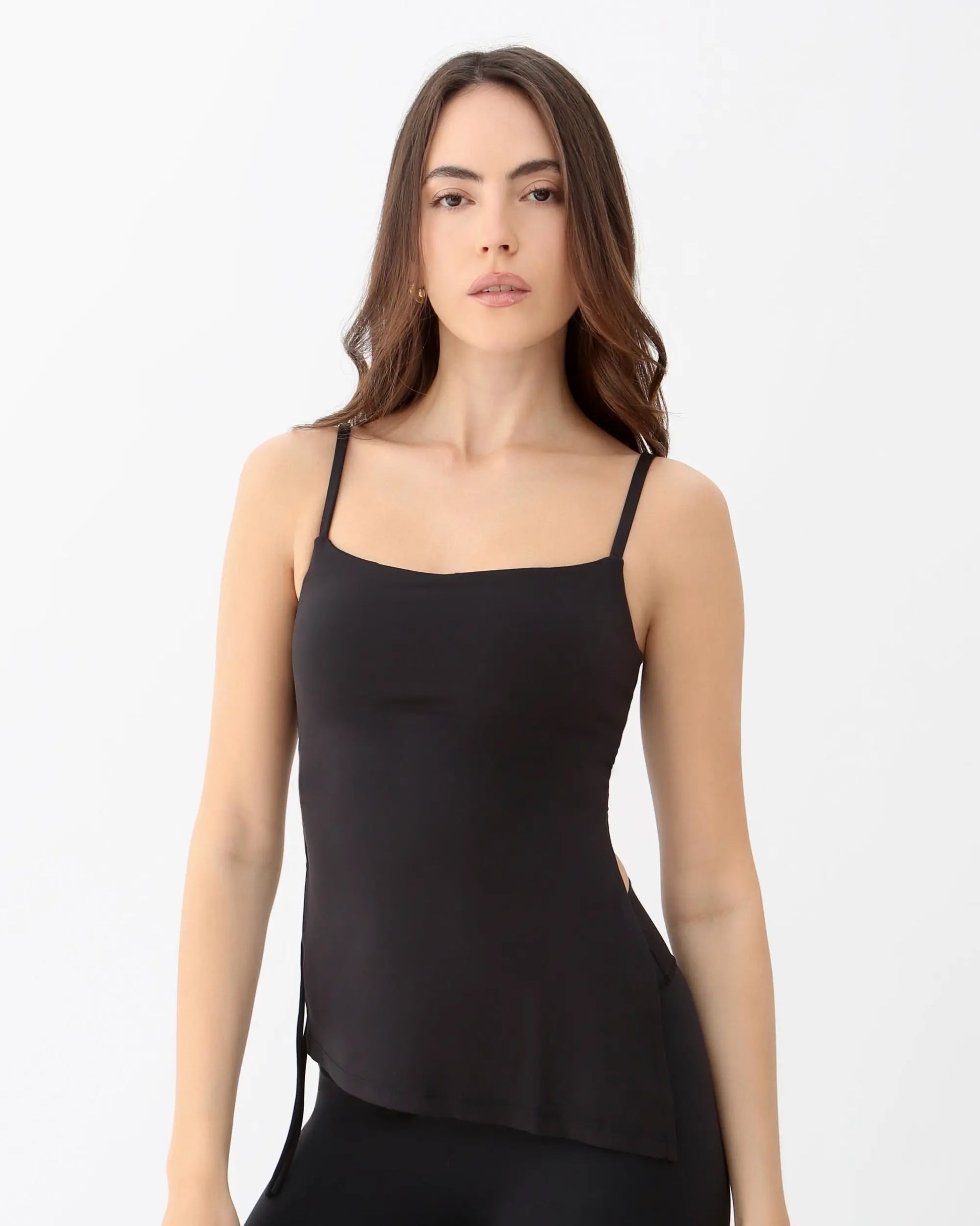 Mira Asymmetric Top - Black AMADAWEAR