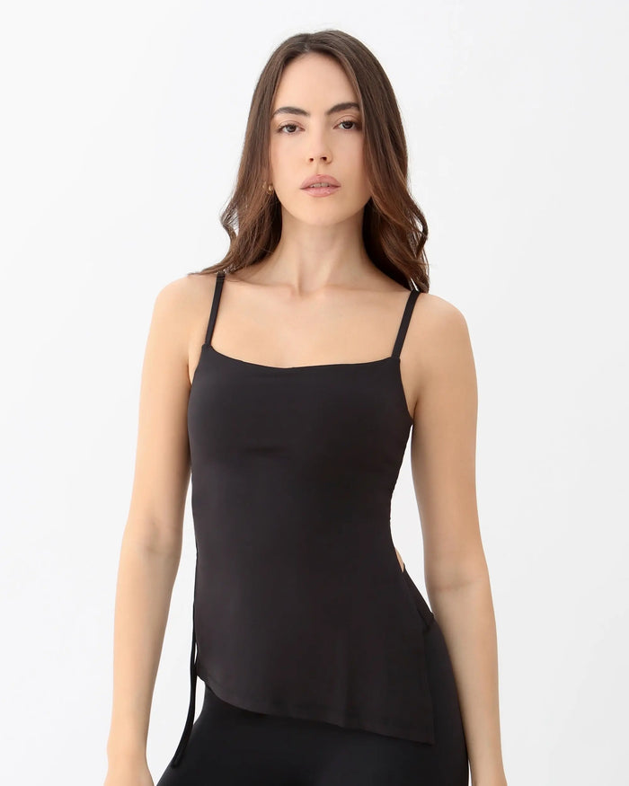 Mira Asymmetric Top - Black AMADAWEAR