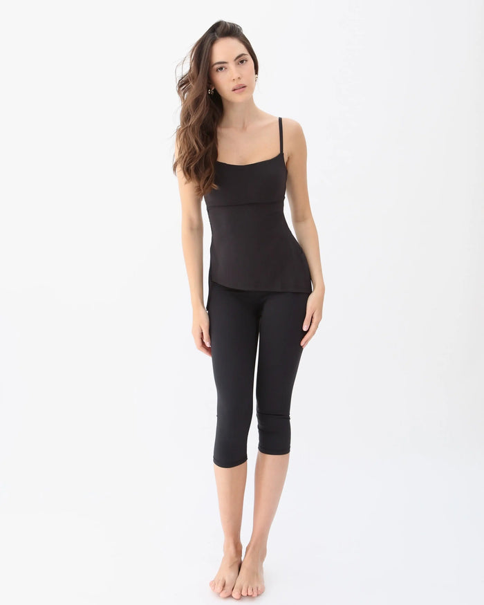 Mira Asymmetric Top - Black AMADAWEAR