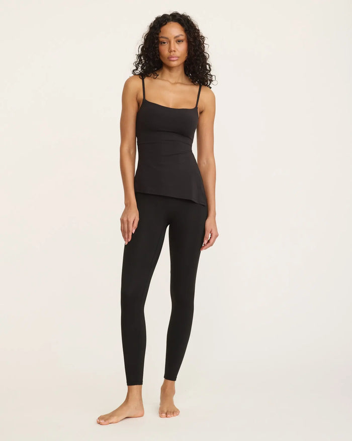 Mira Asymmetric Top - Black AMADAWEAR