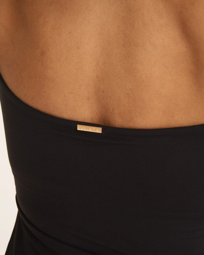 Mira Asymmetric Top - Black AMADAWEAR