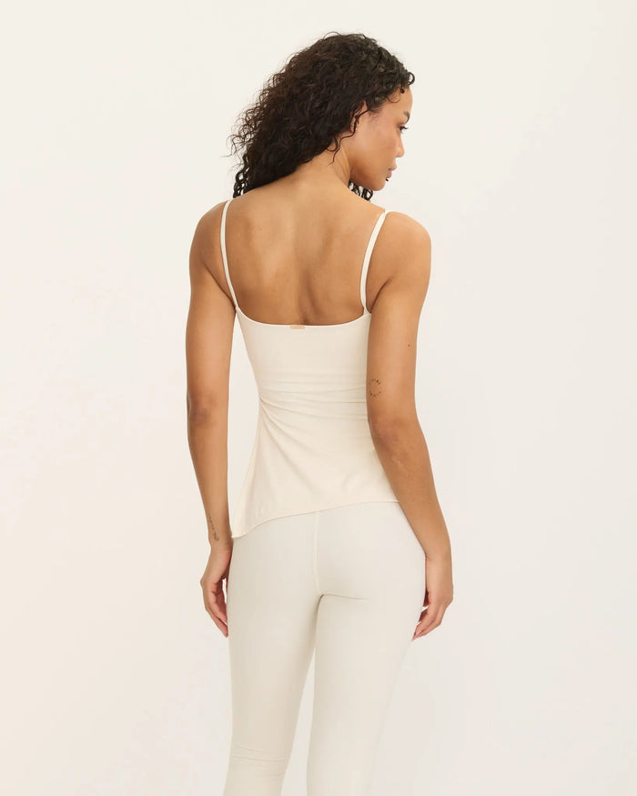 Mira Asymmetric Top - Ivory AMADAWEAR