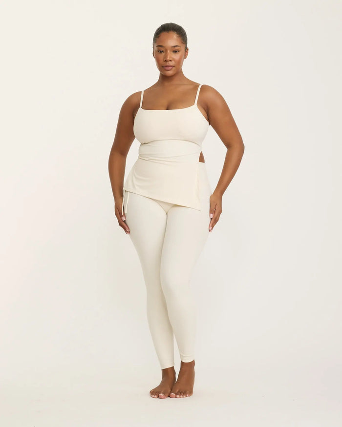 Mira Asymmetric Top - Ivory AMADAWEAR