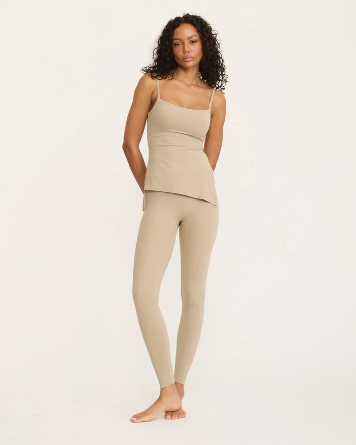 Mira Asymmetric Top - Nude AMADAWEAR