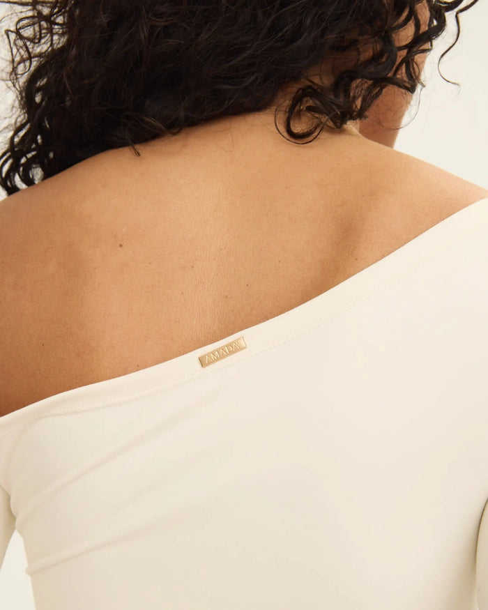 Sabrina Asymmetric Longsleeve - Ivory
