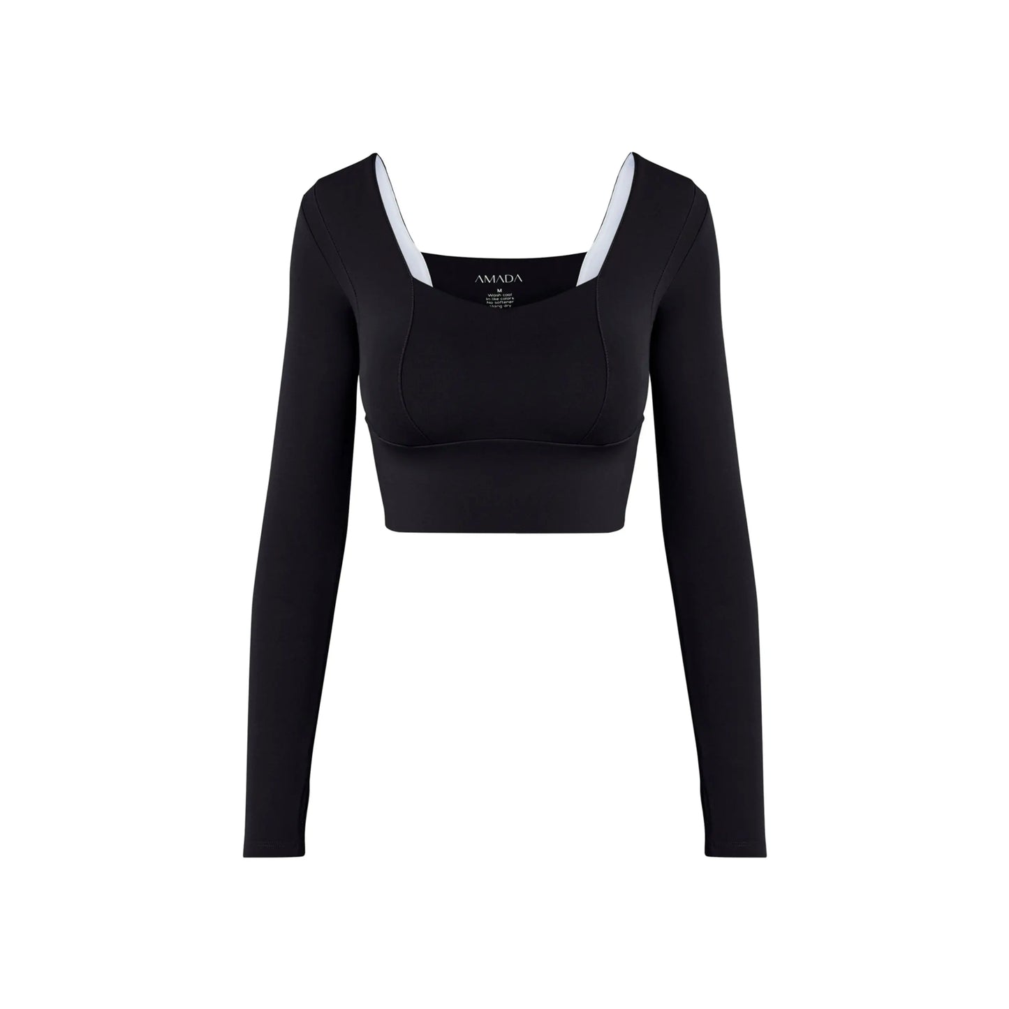 Uela Long Sleeve Top - Black AMADAWEAR