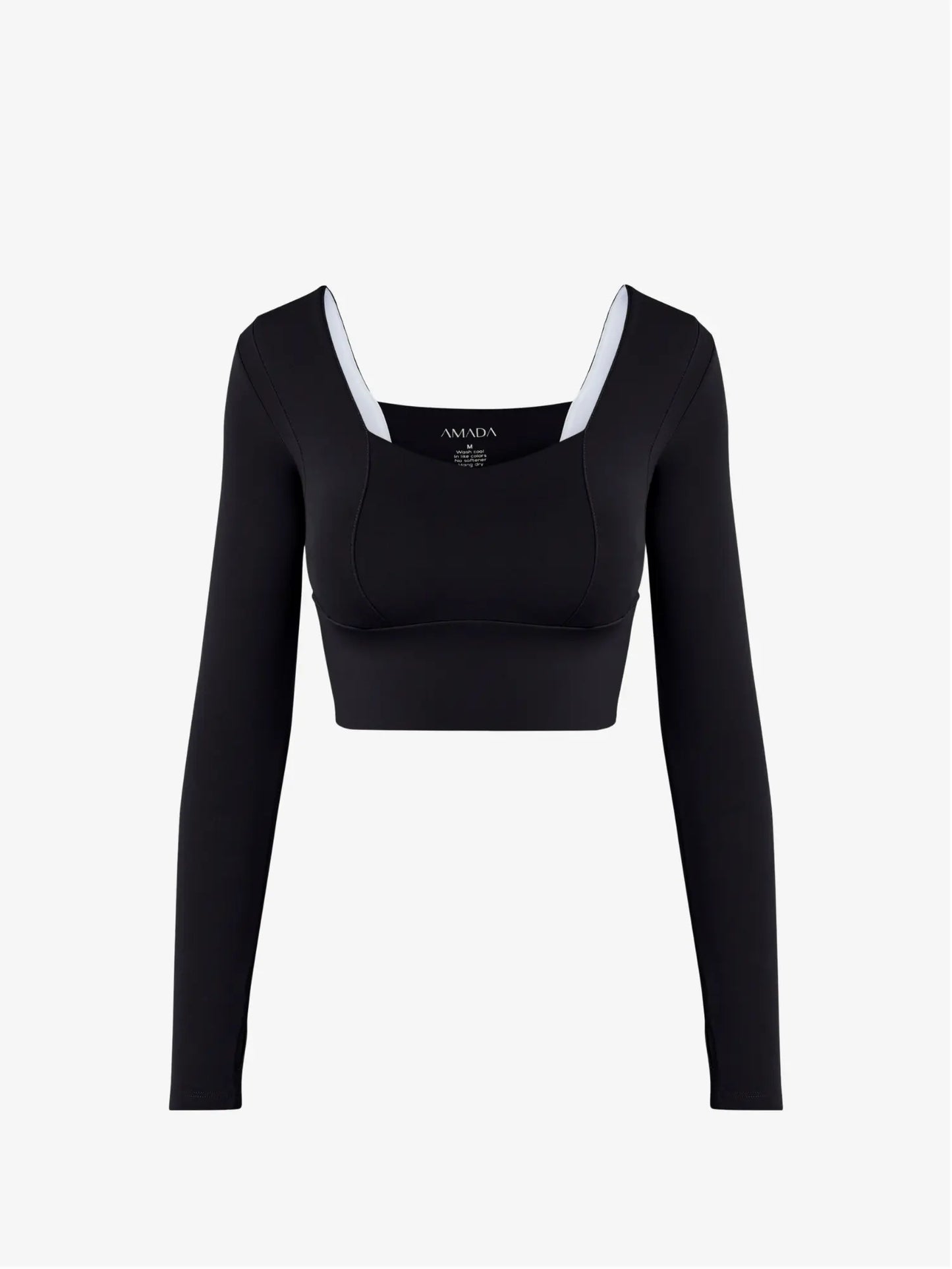 Uela Longsleeve Top - Black AMADAWEAR