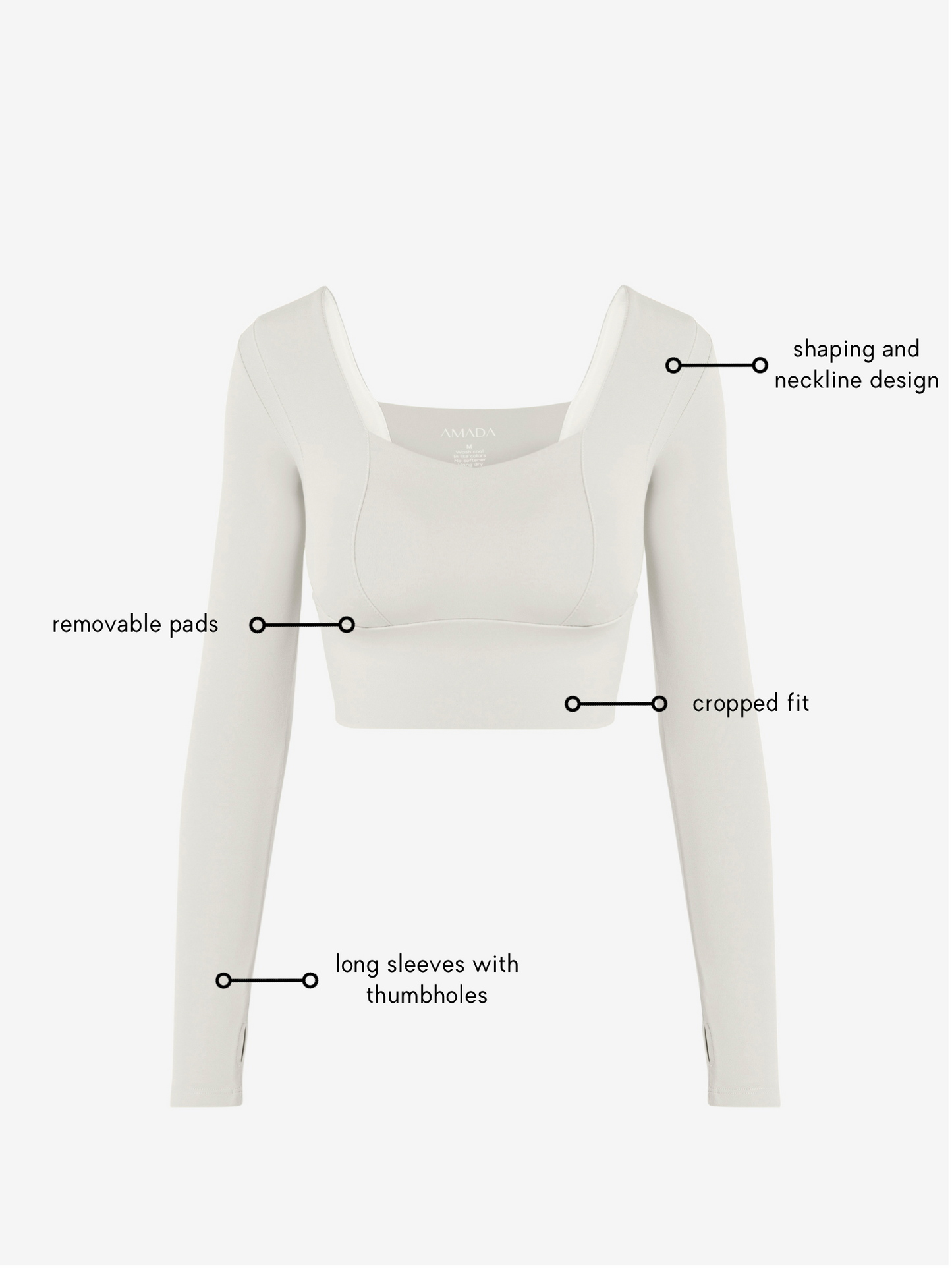 Uela Longsleeve Top - Ivory AMADAWEAR