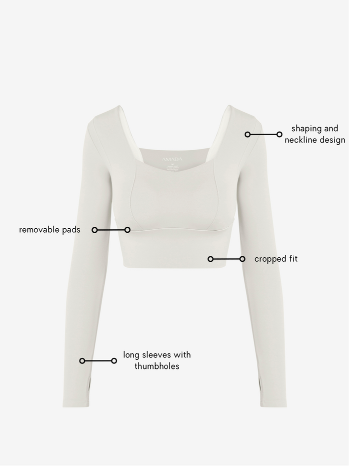 Uela Longsleeve Top - Ivory AMADAWEAR
